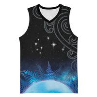New Zealand Matariki Basketball Jersey Pleiades Star Cluster Blue Galaxy