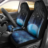 New Zealand Matariki Car Seat Cover Pleiades Star Cluster Blue Galaxy LT05 - Polynesian Pride