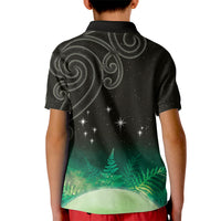 New Zealand Matariki Kid Polo Shirt Pleiades Star Cluster Green Galaxy LT05 - Polynesian Pride