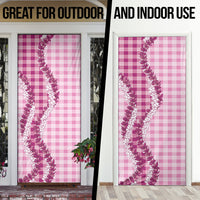 Pink Hawaii Palaka Door Cover Hawaiian Honohono Lei