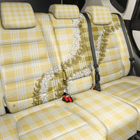 Yellow Hawaii Palaka Back Car Seat Cover Hawaiian Honohono Lei