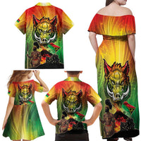 Vanuatu July 30th 1980 Family Matching Off Shoulder Maxi Dress and Hawaiian Shirt Happy Independence Day - Polynesian Pride