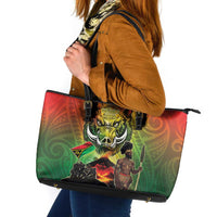 Vanuatu July 30th 1980 Leather Tote Bag Happy Independence Day LT05 Reggae - Polynesian Pride