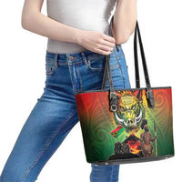 Vanuatu July 30th 1980 Leather Tote Bag Happy Independence Day LT05 - Polynesian Pride
