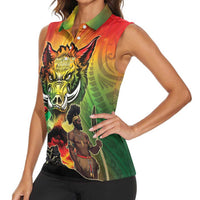 Vanuatu July 30th 1980 Women Sleeveless Polo Shirt Happy Independence Day - Polynesian Pride