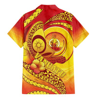 Vanuatu 45 Yia Indipendens Anivesari Family Matching Mermaid Dress and Hawaiian Shirt Tamtam Drum With Boar Tusk LT05 - Polynesian Pride