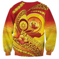 Vanuatu 45 Yia Indipendens Anivesari Sweatshirt Tamtam Drum With Boar Tusk - Polynesian Pride