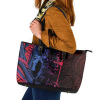 Samoan Pride Leather Tote Bag The Tui Manua - Polynesian Pride