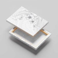 Lotu Tamaiti Samoa Canvas Wall Art White Sunday Polynesian Tribal Pattern Elegant Style