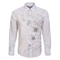 Lotu Tamaiti Samoa Family Matching Mermaid Dress and Hawaiian Shirt White Sunday Polynesian Tribal Pattern Elegant Style