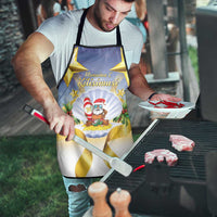 Niue Christmas Apron Seashell Santa Beach Vibes - Polynesian Pride
