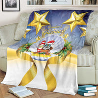 Niue Christmas Blanket Seashell Santa Beach Vibes LT05 - Polynesian Pride