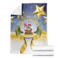 Niue Christmas Blanket Seashell Santa Beach Vibes LT05 - Polynesian Pride