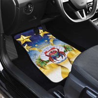 Niue Christmas Car Mats Seashell Santa Beach Vibes - Polynesian Pride