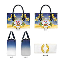 Niue Christmas Leather Bag Seashell Santa Beach Vibes - Polynesian Pride