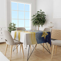 Niue Christmas Tablecloth Seashell Santa Beach Vibes - Polynesian Pride