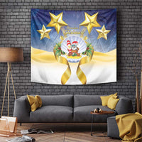 Niue Christmas Tapestry Seashell Santa Beach Vibes - Polynesian Pride