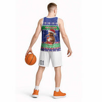 New Zealand Christmas Basketball Jersey Have Yourself A Kiwi-tastic Christmas - Polynesian Pride