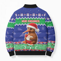 New Zealand Christmas Bomber Puffer Jacket Have Yourself A Kiwi-tastic Christmas - Polynesian Pride