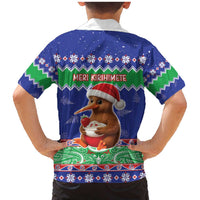 New Zealand Christmas Family Matching Mermaid Dress and Hawaiian Shirt Have Yourself A Kiwi-tastic Christmas - Polynesian Pride