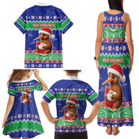 New Zealand Christmas Family Matching Tank Maxi Dress and Hawaiian Shirt Have Yourself A Kiwi-tastic Christmas - Polynesian Pride