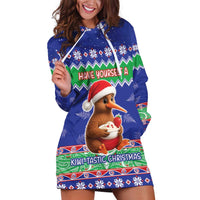 New Zealand Christmas Hoodie Dress Have Yourself A Kiwi-tastic Christmas - Polynesian Pride