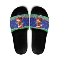 New Zealand Christmas Slide Sandals Have Yourself A Kiwi-tastic Christmas - Polynesian Pride