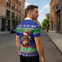 New Zealand Christmas Zipper Polo Shirt Have Yourself A Kiwi-tastic Christmas LT05 - Polynesian Pride