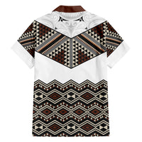 New Zealand Aotearoa Family Matching Long Sleeve Bodycon Dress and Hawaiian Shirt Taniko Art Simple Style LT05 - Polynesian Pride