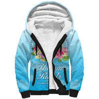 Universal Human Rights Month Sherpa Hoodie Polynesian Style LT05 Unisex Blue - Polynesian Pride
