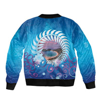 New Zealand Matapouri Beach Landscape Bomber Jacket