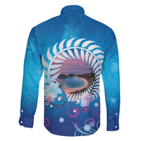 New Zealand Matapouri Beach Landscape Family Matching Long Sleeve Bodycon Dress and Hawaiian Shirt