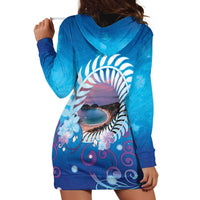 New Zealand Matapouri Beach Landscape Hoodie Dress LT05 - Polynesian Pride