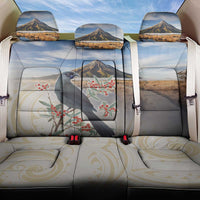 New Zealand Mount Taranaki Landscape Back Car Seat Cover Kokako Bird Polynesian Style LT05 One Size Blue - Polynesian Pride
