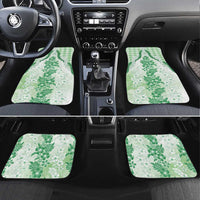 Aloha Hawaii Palaka Car Mats Green Plumeria Lei - Polynesian Pride