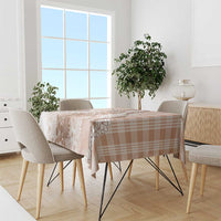 Aloha Hawaii Palaka Tablecloth Beige Plumeria Lei - Polynesian Pride