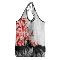 Kei Wareware Tatou New Zealand ANZAC Day Grocery Bag Lest We Forget