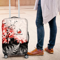 Kei Wareware Tatou New Zealand ANZAC Day Luggage Cover Lest We Forget LT05 White - Polynesian Pride