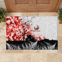 Kei Wareware Tatou New Zealand ANZAC Day Rubber Doormat Lest We Forget LT05 - Polynesian Pride