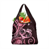 New Zealand Valentine Grocery Bag Aroha Sweet Pink Piwakawaka LT05 1-pack One Size Pink - Polynesian Pride