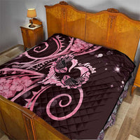New Zealand Valentine Quilt Aroha Sweet Pink Piwakawaka LT05 - Polynesian Pride