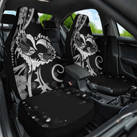 New Zealand Valentine Car Seat Cover Aroha Gray Piwakawaka LT05 One Size Gray - Polynesian Pride