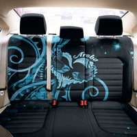 New Zealand Valentine Back Car Seat Cover Aroha Cyan Piwakawaka LT05 - Polynesian Pride