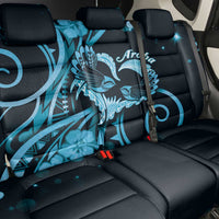 New Zealand Valentine Back Car Seat Cover Aroha Cyan Piwakawaka LT05 - Polynesian Pride