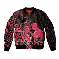 Alofa Samoa Valentine Red Bomber Jacket Love Is The Greatest Thing LT05 Unisex Red - Polynesian Pride