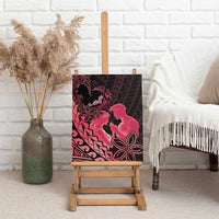 Alofa Samoa Valentine Red Canvas Wall Art Love Is The Greatest Thing LT05 - Polynesian Pride