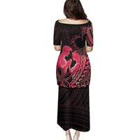 Alofa Samoa Valentine Red Family Matching Puletasi and Hawaiian Shirt Love Is The Greatest Thing LT05 - Polynesian Pride