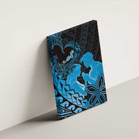 Alofa Samoa Valentine Blue Canvas Wall Art Love Is The Greatest Thing LT05 - Polynesian Pride