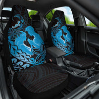 Alofa Samoa Valentine Blue Car Seat Cover Love Is The Greatest Thing LT05 One Size Blue - Polynesian Pride