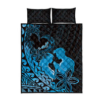 Alofa Samoa Valentine Blue Quilt Bed Set Love Is The Greatest Thing